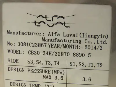 Used ALFA LAVAL _UNKNOWN_ Heat Exchangers Indiana US | Arrow Industrial #802378