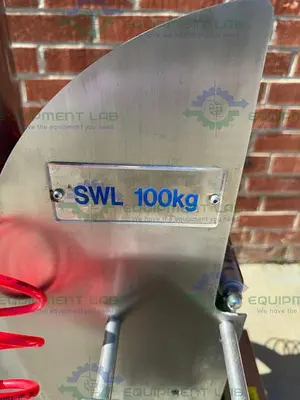 USED PALAMATIC PALPHARMA TIP AIR OPERATED PORTABLE DRUM TILTER / LIFT SWL 100 KG