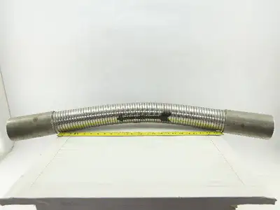 Hose Master 3-1/2" OD x 37-3/4" Stripwound Stainless Steel Flexible Hose
