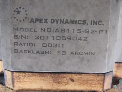 Apex Dynamics AB115-S2-P1 003:1 Two Stage Inline Planetary Gear Reducer Apex