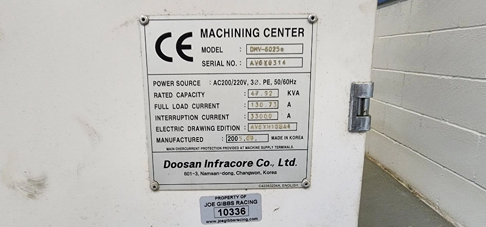 USED DOOSAN DMV6025S