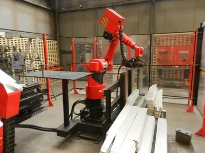 USED AMADA ASTRO 100T X 3220 CNC ROBOT BENDING CELL