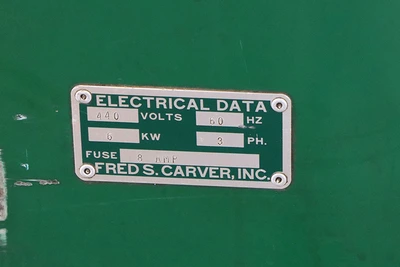 Used Carver 2629 Heated Platen Hydraulic Press New Jersey US | Machinery Values #1334566