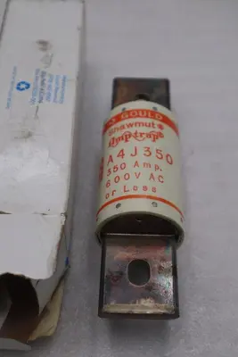 Mersen A4J350 Class J Fuse 350 Amp 600 Volt Fast-Acting Blade Mount - STK GF845