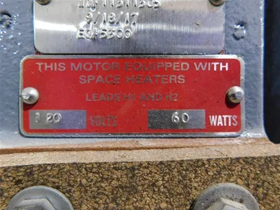 15HP 3550RPM GE Vertical Motor 5KS25AST111 EOK Damaged Motor End Used