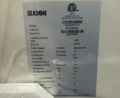 NEW SEASON CCAG24CFN13