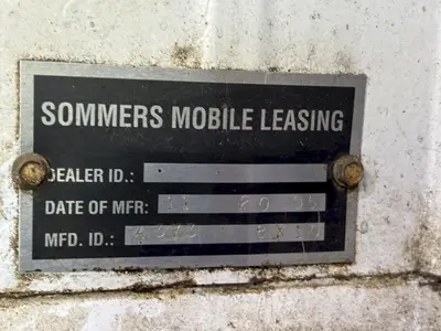 8' X 10' X 8'6" SOMMERS MOBILE LEASING MODEL N MOBILE OFFICE CONTAINER: YOBRO #23815
