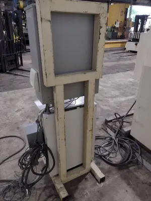 48” WIDE x 30 HP MECHANICAL IN-LINE COIL PRESS & SHEAR WITH PLC VARIABLE SPEED DRIVE: STOCK #22968