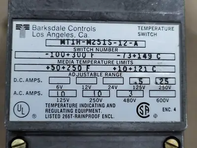 NEW BARKSDALE MT1H-M251S-12-A