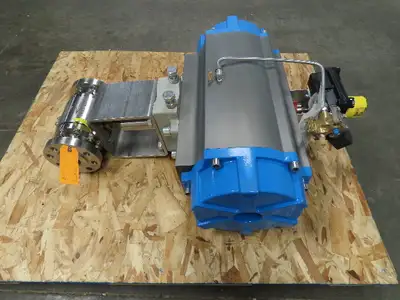 PBM PAVCL253S-0270 Pneumatic Actuator 2" Sanitary Ball Valve AccuTrak Positioner