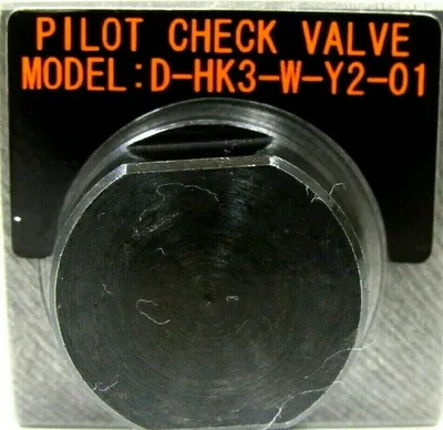 NEW TOYOOKI D-HK3-W-Y2-01 PILOT CHECK VALVE DHK3WY201