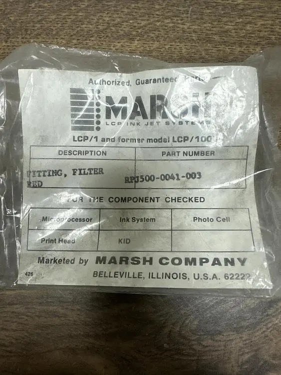 Used MARSH RPJ500-0041-003 Pump & Valve Parts Ohio US | Surplus Asset Holdings #1226021