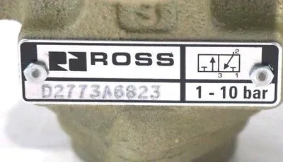 NEW ROSS CONTROLS D2773A6823 VALVE
