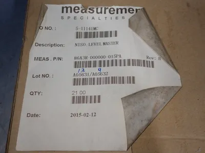 New | in-Stock MEASUREMENT SPECIALTIES 86A3R000000015PA Sensors Ohio US | HGR 24 #1129828