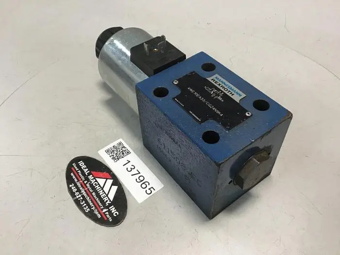 Used MANNESMANN REXROTH 4WE10EA33/CG24N9K4 Valves/Fittings Michigan US | Ideal Machinery #605110