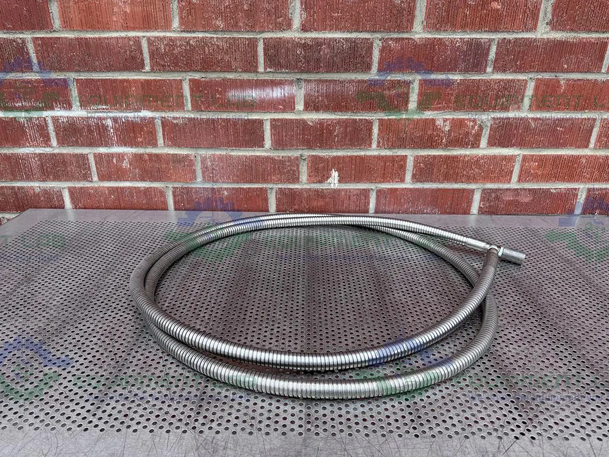 Unbranded 168" Stainless Steel Hose w/ Male to Female Threaded Fitting