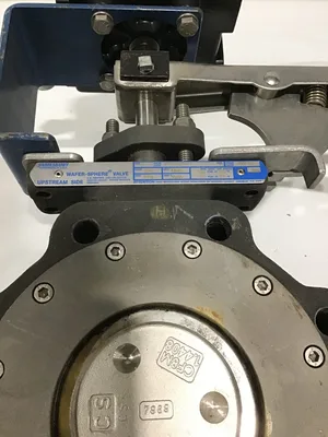 Jamesbury 815L112236TT 4” Wafer-Sphere Valve