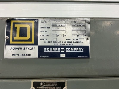 Used Square D 17-15638B Electrical Panels Ohio US | Equipment Recovery Corp. #1329654
