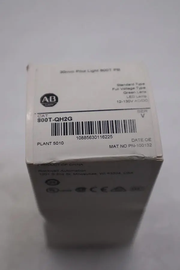NEW 800T-QH2G Ser. V Allen-Bradley AB Green Pilot Light STOCK G598A