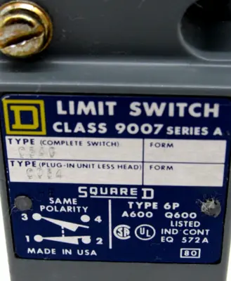 NEW SQUARE D 9007C54G LIMIT SWITCH SER. A