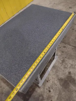 36" X 24" X 5" CHALLENGE GRAY GRANITE SURFACE PLATE ON STAND: STOCK #23417