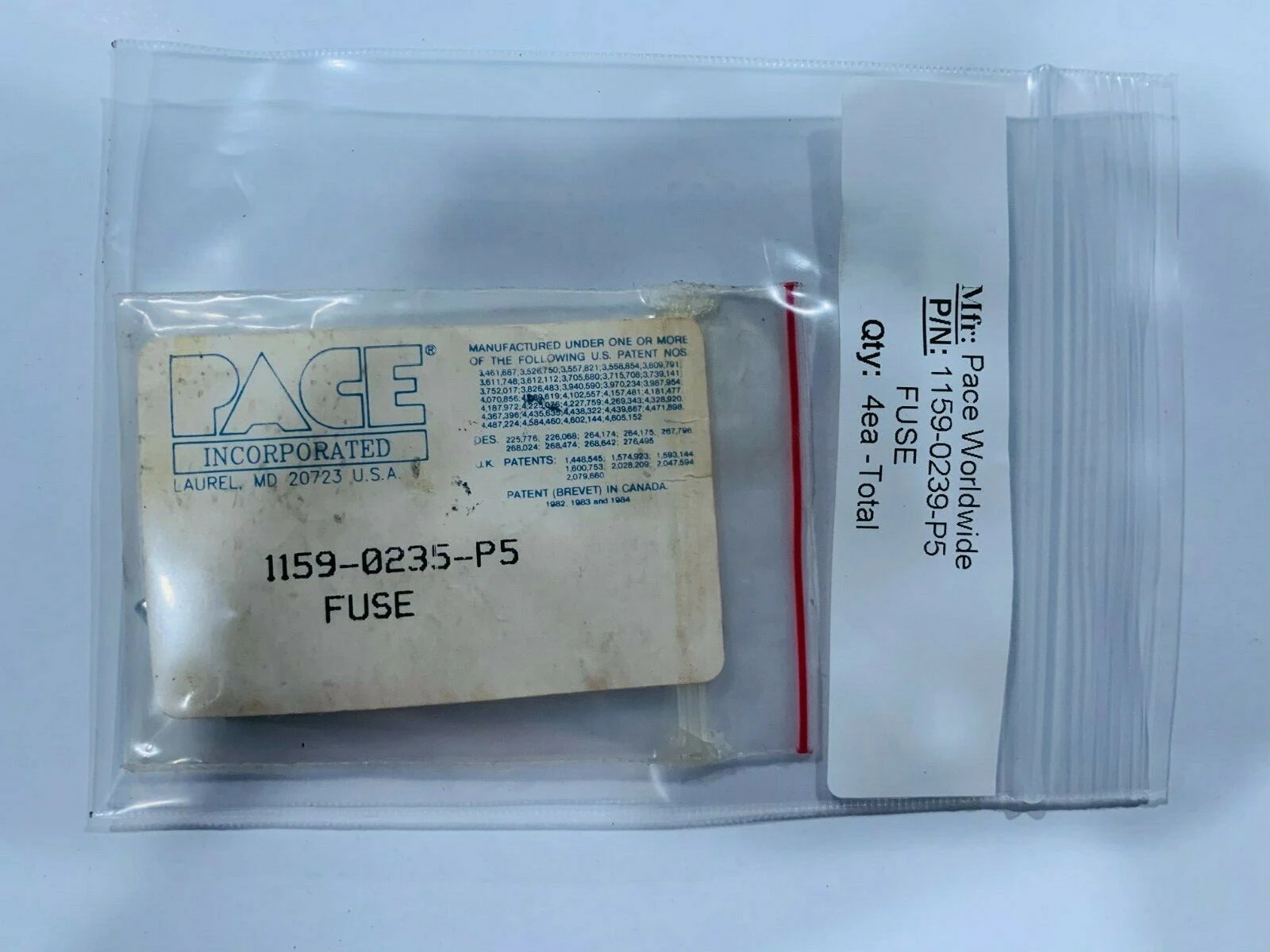 NEW Pace 1159-0235-P5  FUSE