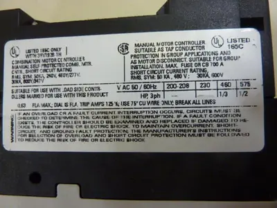 USED SIEMENS 3RV1021-0GA10