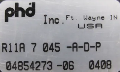 NEW PHD R11A7045-A-D-P PNEUMATIC ROTARY ACTUATOR 04854273-06 R11A7045ADP