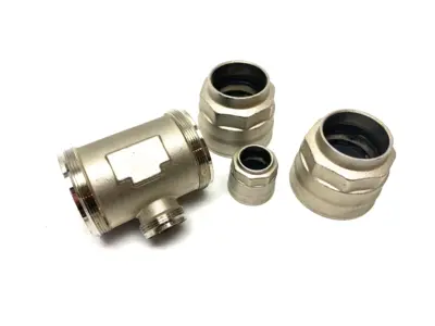 USED CHAMPION INFINITY QUICK-LOCK ALUMINUM OUTLET TEE UNION FITTING 40MM X 20MM