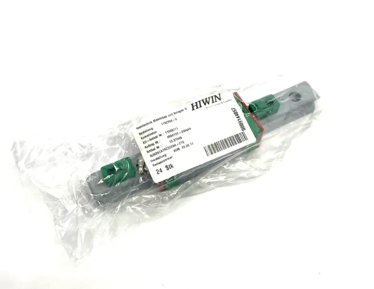 New | in-Stock Hiwin Linear Bear. Block and Guiderail Assembly 222mm Length Linear Guides Michigan US | Maverick Industrial Sales #1487684