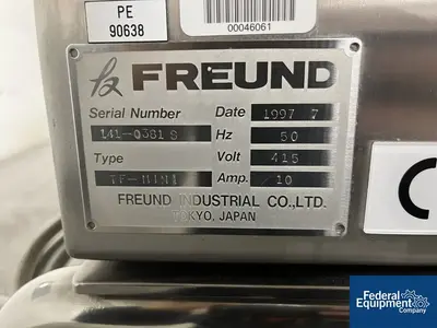 USED Freund Freund TF-111N1 Roller Compactor
