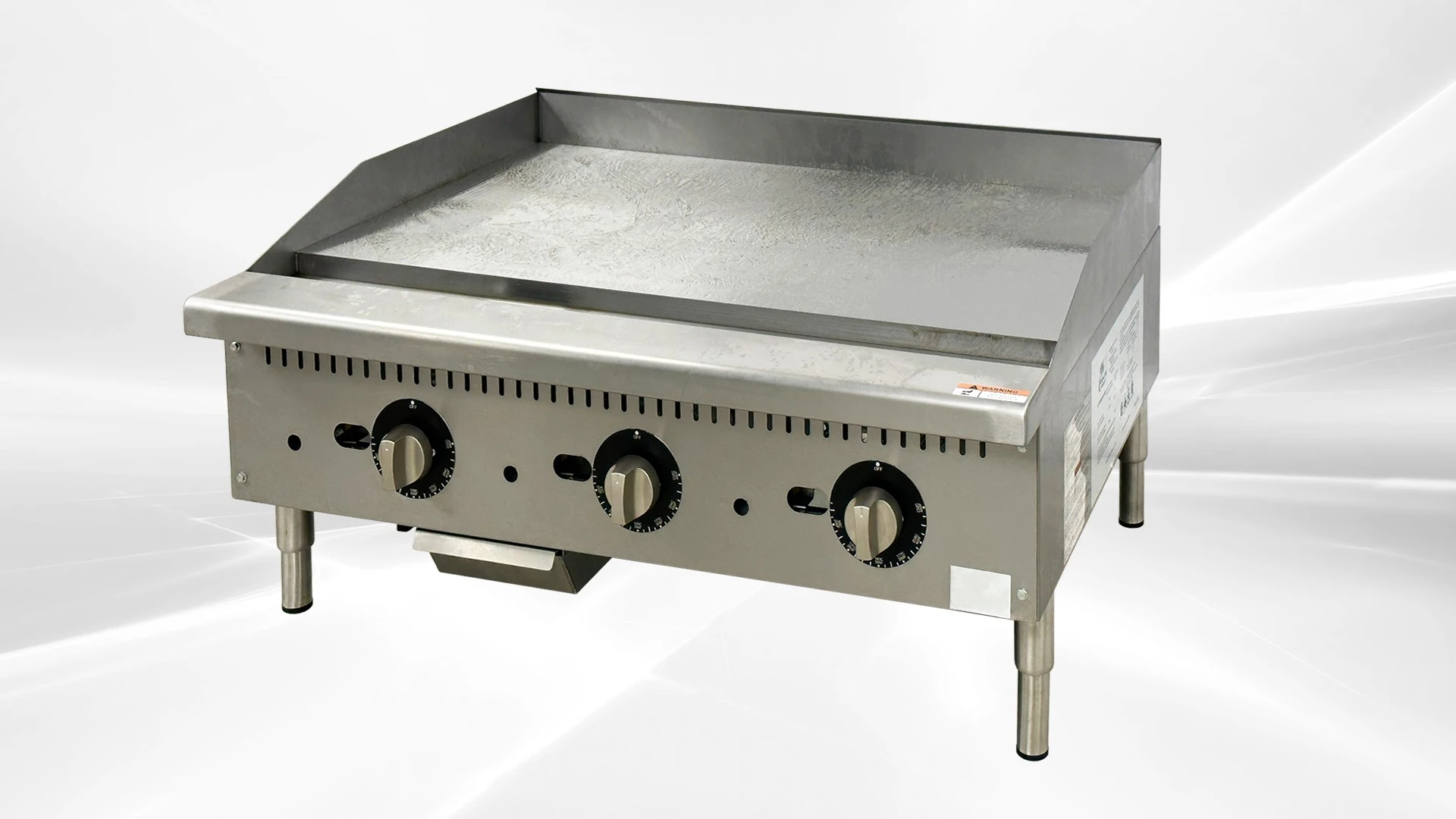 171-0463 36" 3 Burner Natural Gas Heavy Duty Griddle