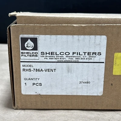 NEW SHELCO FILTERS RHS-786A-VENT