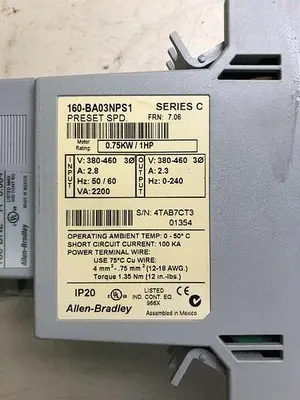 USED ALLEN-BRADLEY 160BA01NSF1