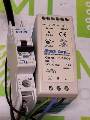 ALTECH CORP. PS-S6005 POWER SUPPLY WITH EATON FAZ-C2/1-NA CIRCUIT BREAKER
