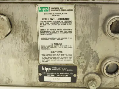 Madison Kipp SVH 4-Point Lubricator Sight Feed Oiler Pump Tank 9.75"L x 4"x 5.5"