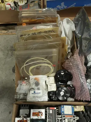 5 PALLETS OF ASSORTED ELECTRICAL AND COMPONENTS