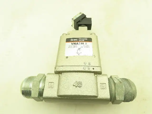 SMC VNA611A-40AN-3TZ Pneumatic Process Valve 1-1/2" 120V Solenoid