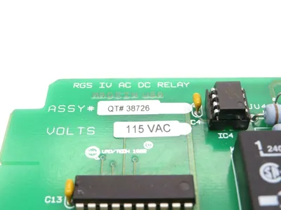 USED QUAD TECH 38726 RELAY BOARD 115 VAC