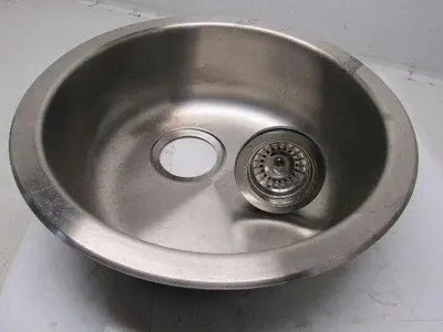 Emsen IKEA 501.141.36 18" Stainless Steel Round Drop In Stainless Steel Bar Sink