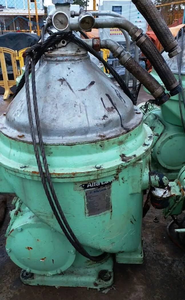 Alfa-Laval LOPX 713 SFD-34-60 lube oil purifiers, SS.