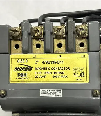 Used MORRIS 479U195-D11 PLC Contactors | Surplus Asset Holdings #1226804