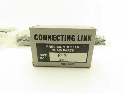 Hi-Max Riveted #60 Roller Chain Single Pin D-1 Attachment 3/4" Pitch 21'