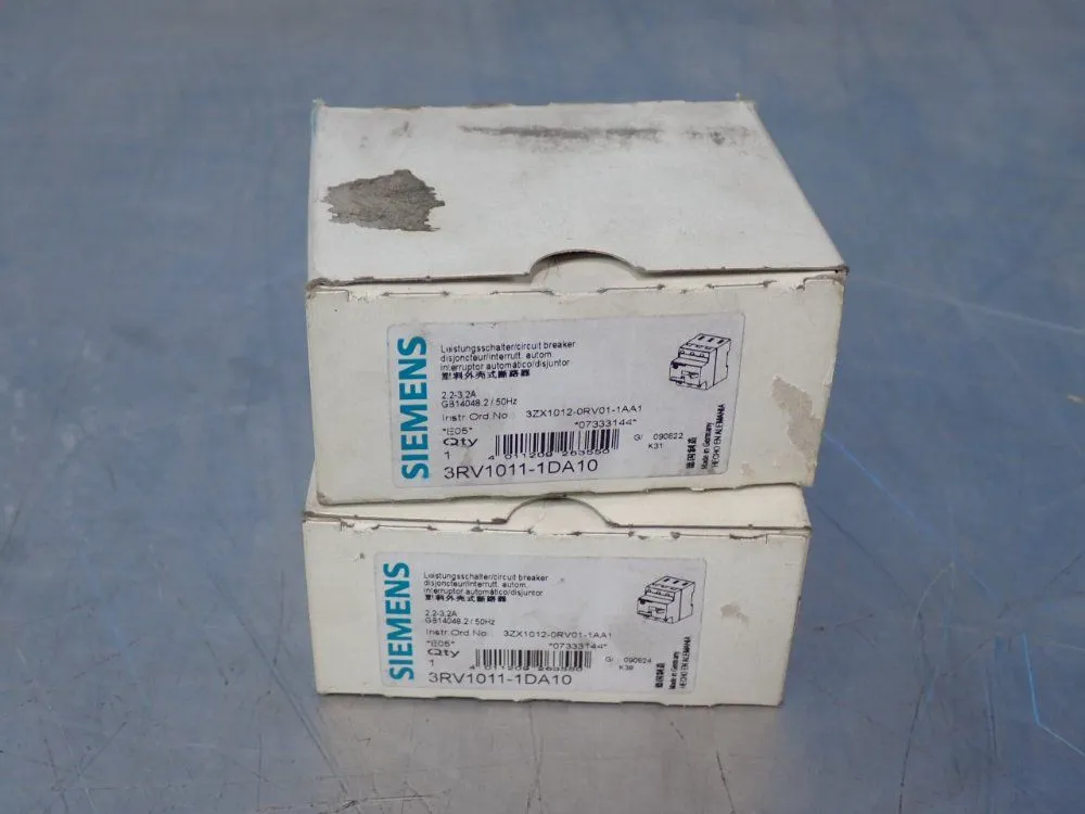 Used SIEMENS 3RV10111DA10 Circuit Breakers | HGR 24 #731894