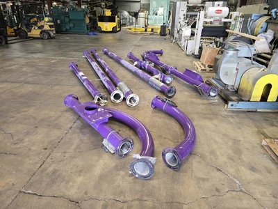 6" Diameter Hapman TubePro™  Drag Conveying System, 15 HP, New In 2020