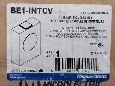 NEW THOMAS & BETTS BE1-INTCV