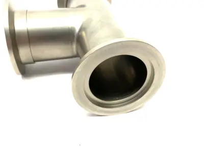USED AGILENT STAINLESS STEEL TEE FITTING 2.46" CLEARANCE NW40