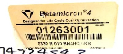 NEW HYDAC 1263001 FILTER ELEMENT 0330 R 010 BN4HC/-KB