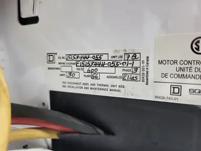 USED SQUARE D MODEL 6