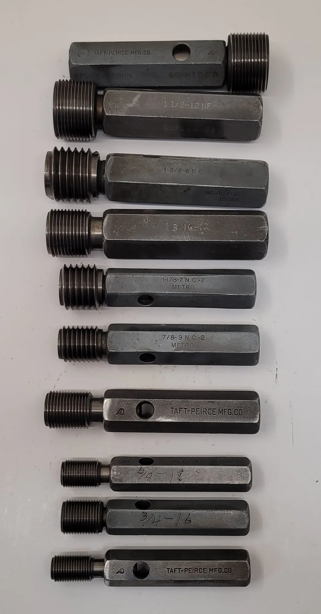 USED TAFT-PEIRCE Go/No Go Plug Gauges
